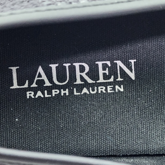 Lauren Ralph Lauren Women's Janis Faux-Woven-Straw Upper Slip-On Sneaker - 7B - Picture 7 of 8